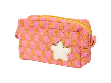 Checkered Cosmetic Bag Online Sale