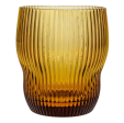 Peggy 8 oz. Amber Fluted Drinking Glass Supply