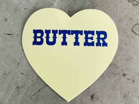 Butter Heart Sticker Cheap