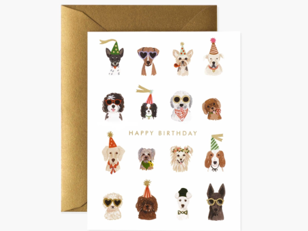 Party Pups Birthday Card Cheap