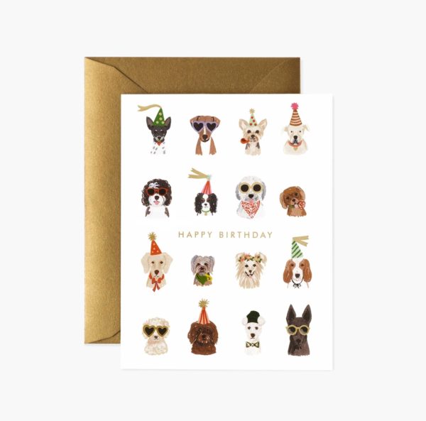 Party Pups Birthday Card Cheap