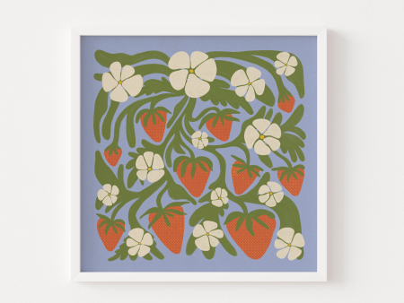 Strawberry Abundance Art Print Hot on Sale