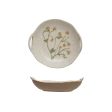 Yuki Hand Painted Botanical Serving Bowl For Discount