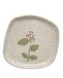 Yuki Hand Painted Botanical Organic Shape Plates For Discount