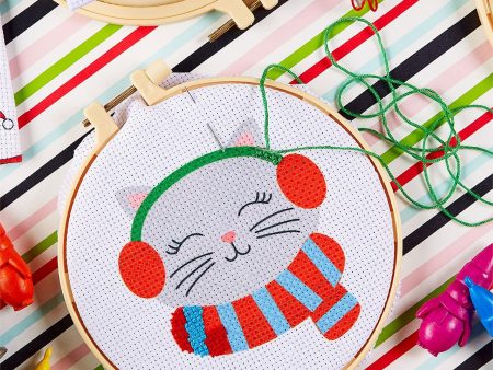 Holiday Cross Stitch Embroidery Kit Hot on Sale