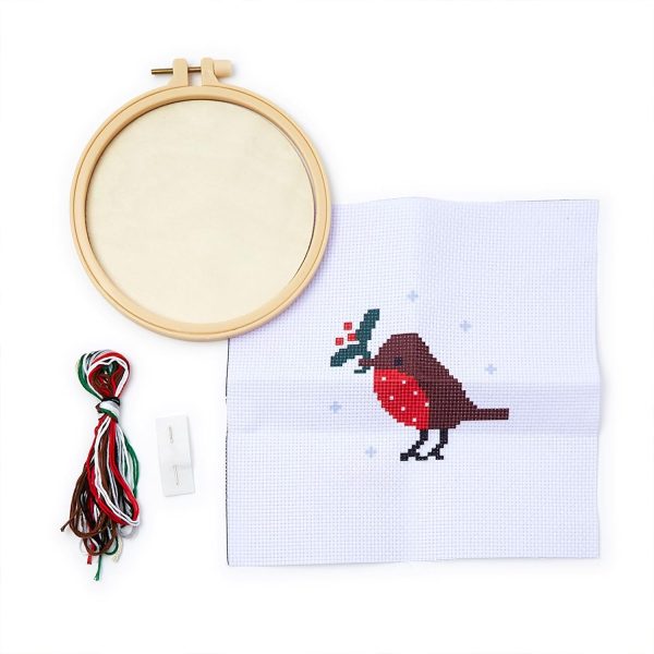 Holiday Cross Stitch Embroidery Kit Hot on Sale