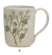 Yuki 12 oz. Hand-Painted Botanical Stoneware Mug Sale