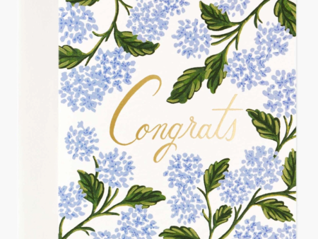 Hydrangea Congrats Card Online