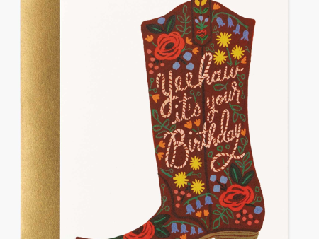 Birthday Boot Card Online Hot Sale