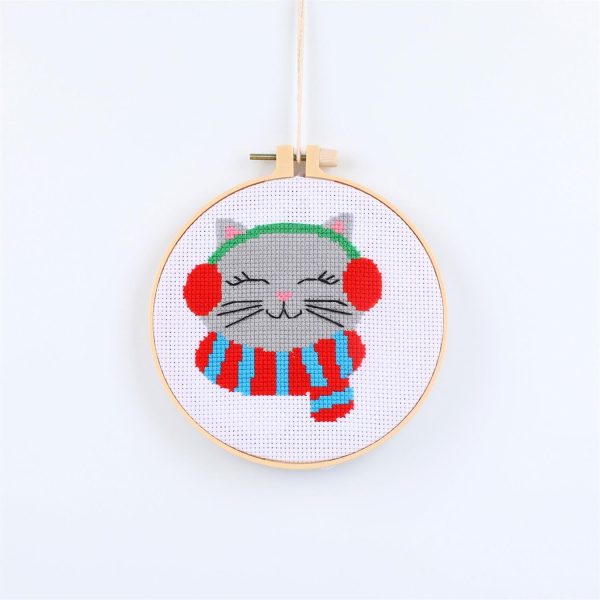 Holiday Cross Stitch Embroidery Kit Hot on Sale