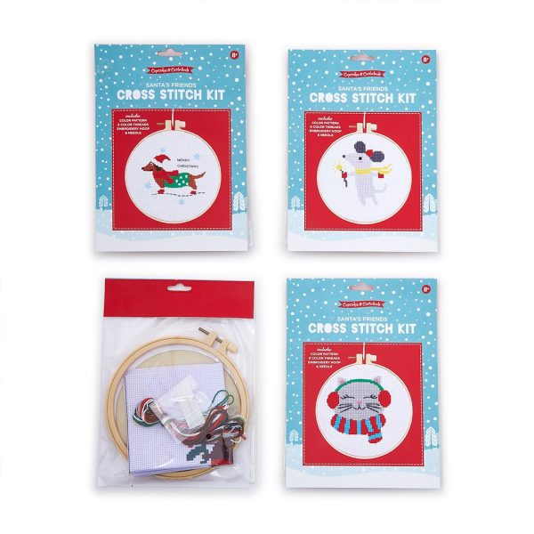 Holiday Cross Stitch Embroidery Kit Hot on Sale