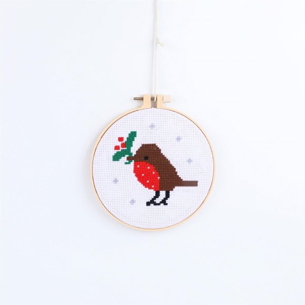 Holiday Cross Stitch Embroidery Kit Hot on Sale