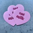 Oat Milk Heart Sticker For Sale