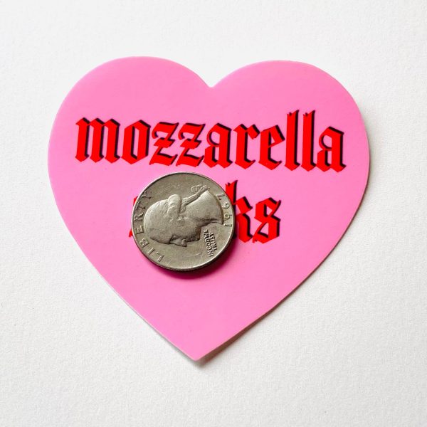 Mozzarella Sticks Heart Sticker Online Sale