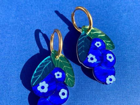 Blueberry Huggy Earrings on Sale