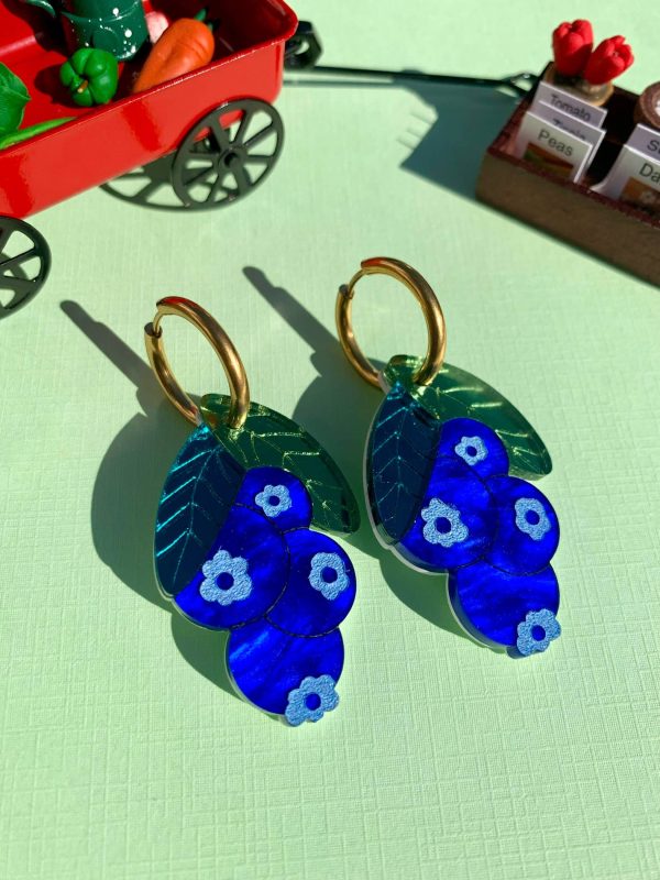 Blueberry Huggy Earrings on Sale