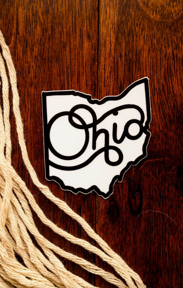 State of Ohio Sticker Hot on Sale