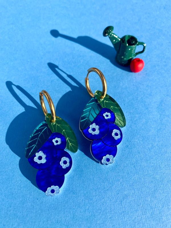 Blueberry Huggy Earrings on Sale