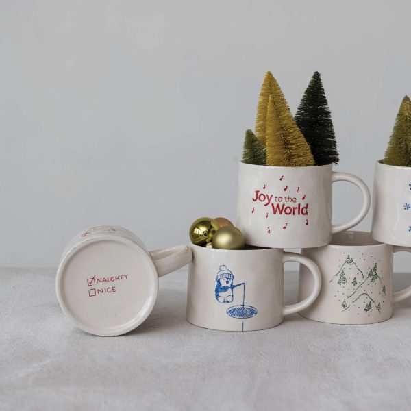 Holiday Stoneware Relief Mug With Secret Image Discount