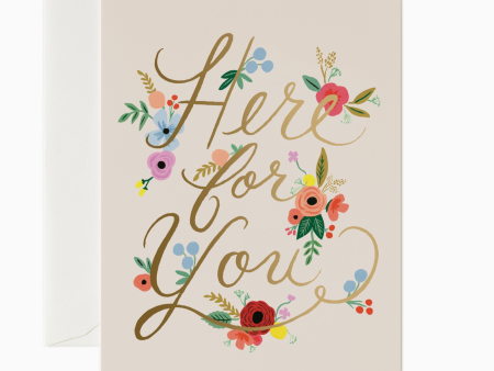 Floral Here For You Card Online