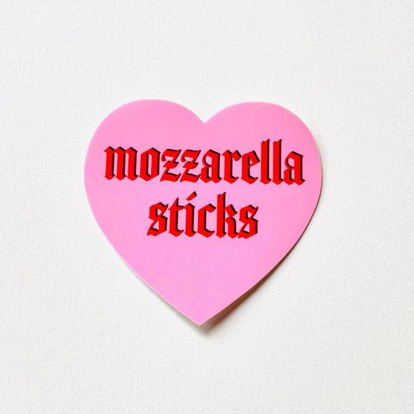 Mozzarella Sticks Heart Sticker Online Sale